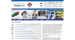 Desktop Screenshot of kabelpro.cz